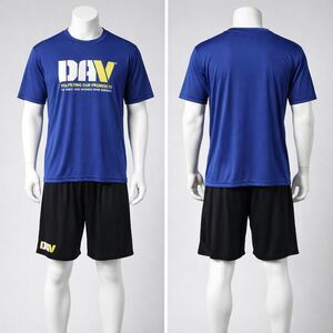Elevate 2-PC DAV Athletic Set Mesh JerseyT-Shirt XL & Jersey Shorts L/G NWOT